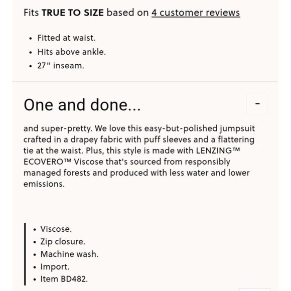 J CREW Puff Sleeve Casual Jumpsuit Straight Fit RED ORANGE Drapey Size 4 NEW - Picture 3 of 15